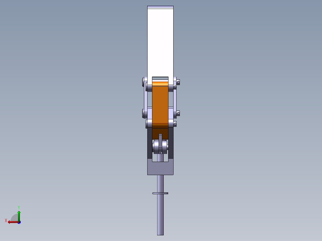 机械夹爪三维模型（需要特征识别）后视图