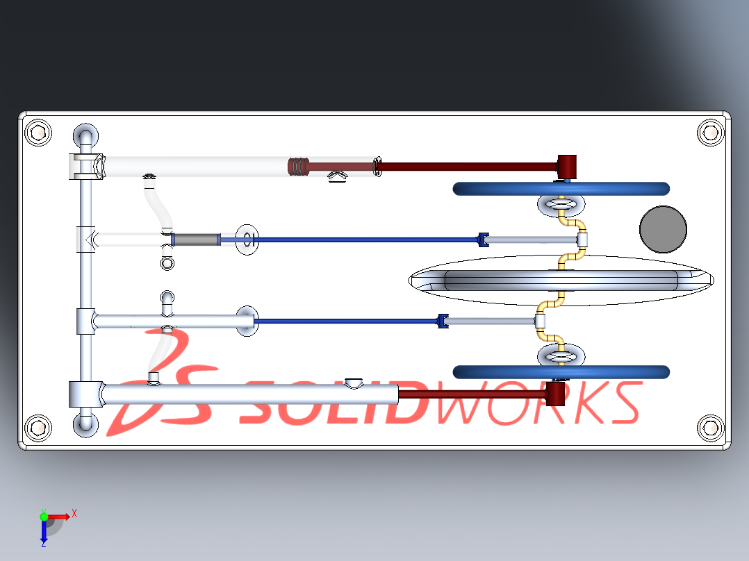 A3003425-蒸汽机俯视图