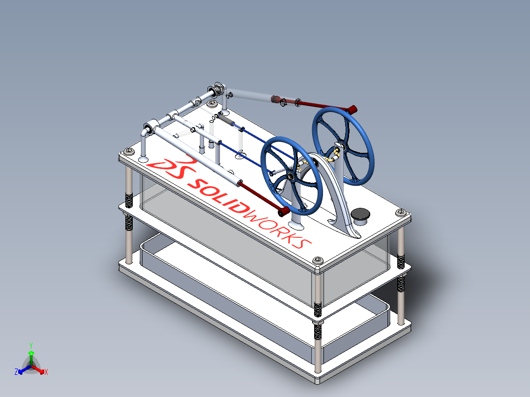 A3003425-蒸汽机正等轴测图