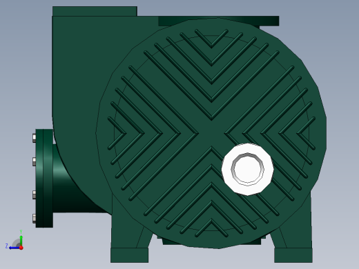 泵、水泵、ZJY-300A风冷式罗茨真空泵(上海阳光)右视缩略图