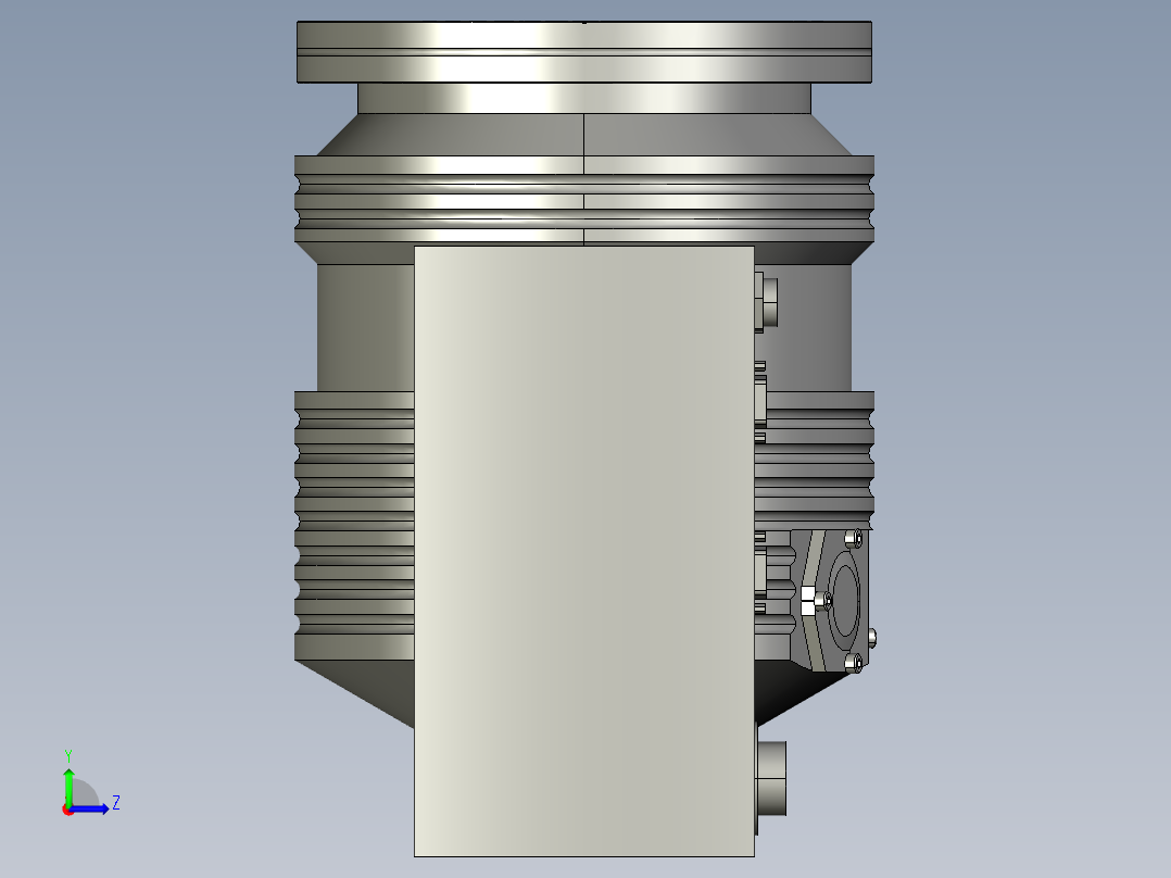 莱宝 磁悬浮分子泵 TURBOVAC MAG W600 iP 参考模型MF50左视图