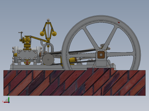 蒸汽机ramsome-may-horizontal-engine-模型格式为 sw后视缩略图