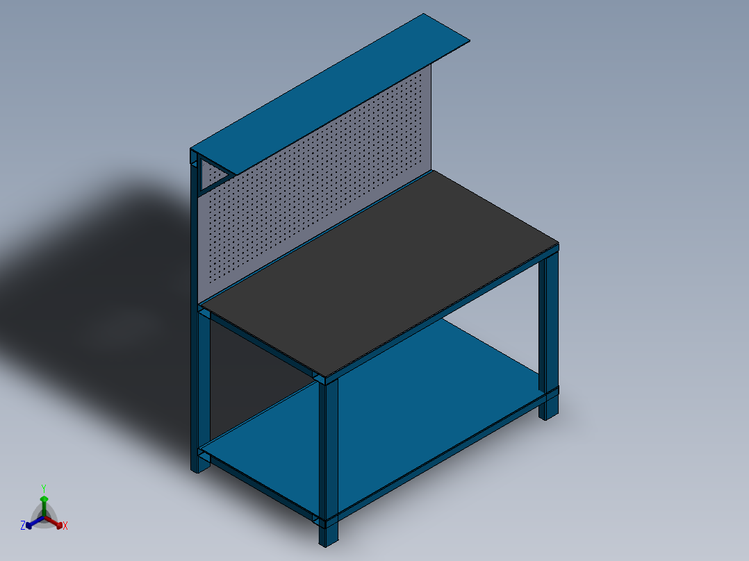 工作台workbench--20.snapshot.1--stp正等轴测图