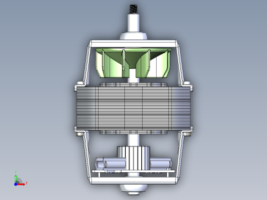 8830电机产品装配全尺寸前视缩略图