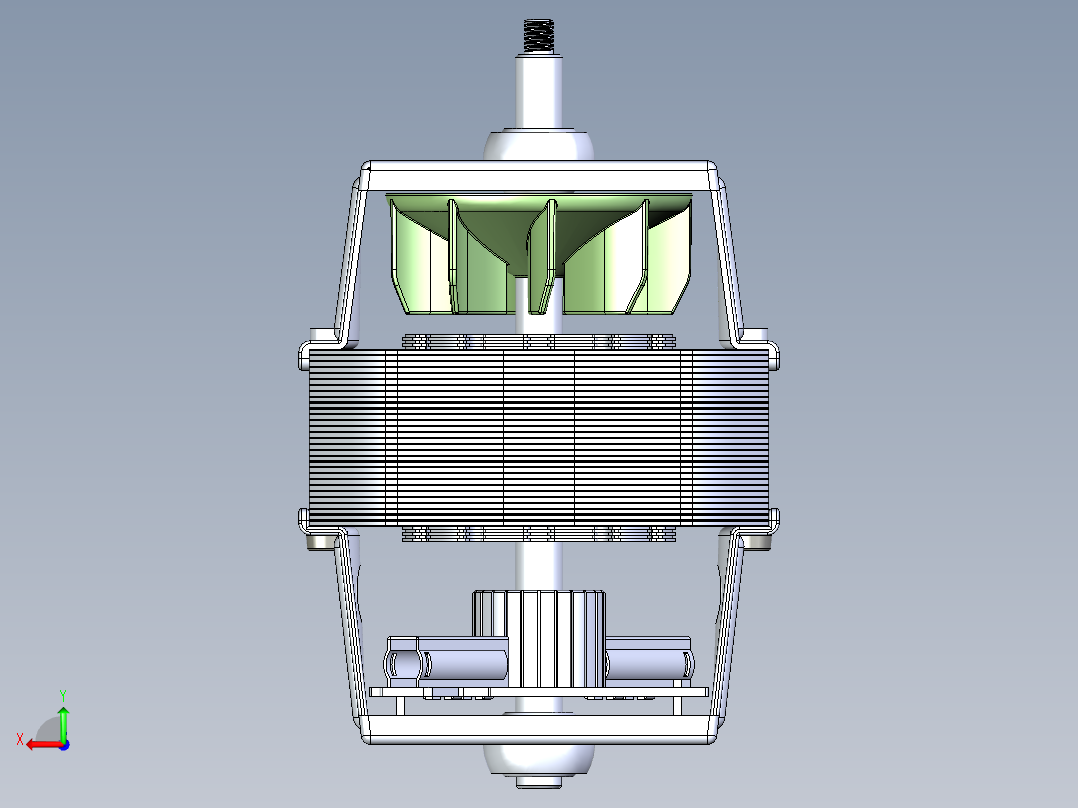 8830电机产品装配全尺寸后视图