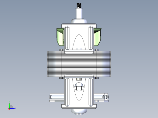 8830电机产品装配全尺寸左视缩略图