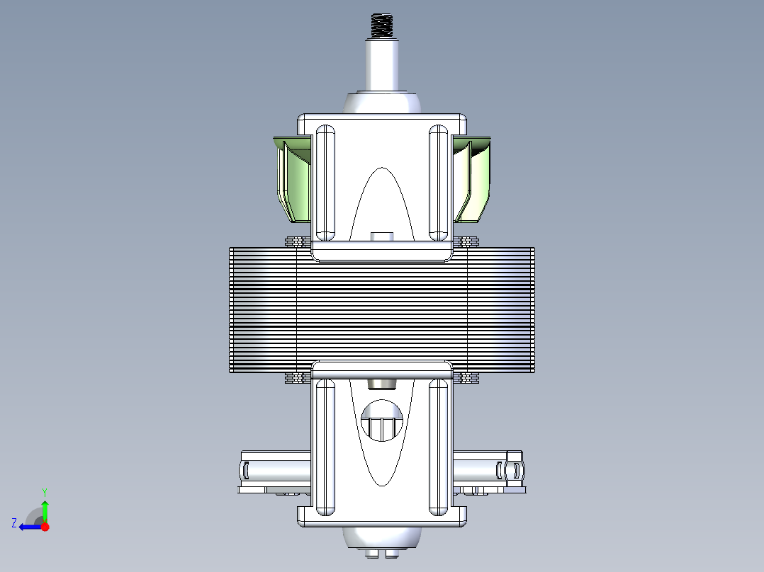 8830电机产品装配全尺寸右视图