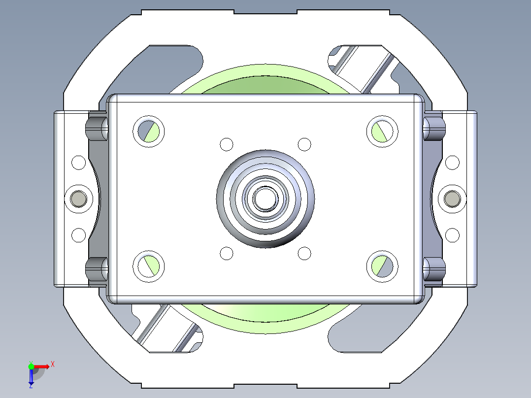 8830电机产品装配全尺寸俯视图