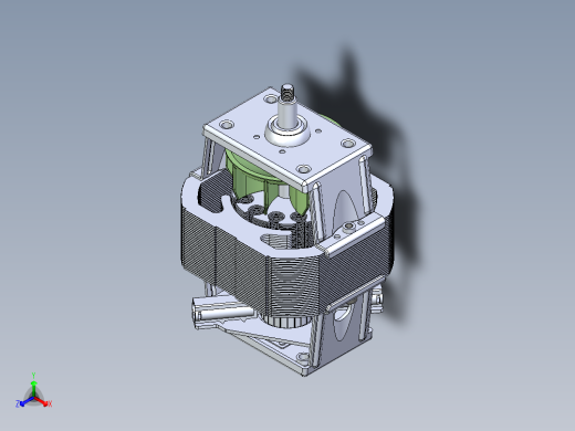8830电机产品装配全尺寸正等轴测缩略图