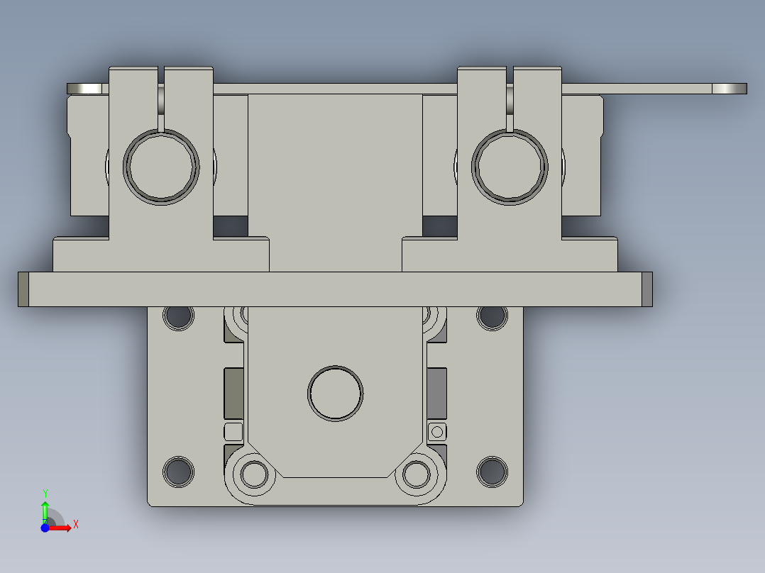 塑料袋定位治具前视图