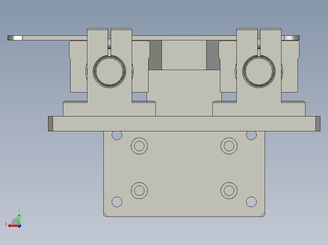 塑料袋定位治具后视图