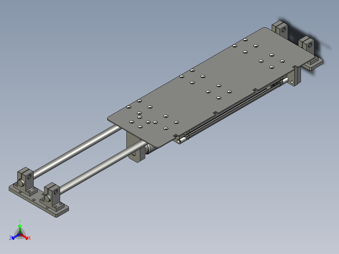 塑料袋定位治具正等轴测图