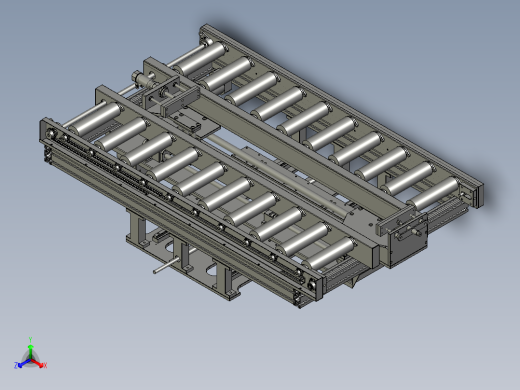 纸箱打包双组倍链传送生产线设计assy-DZ-升降拉-V3正等轴测缩略图