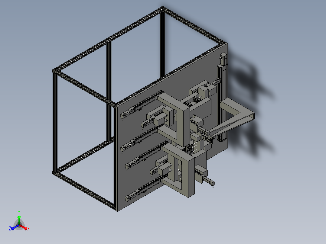 CD盒攻丝总成正等轴测图