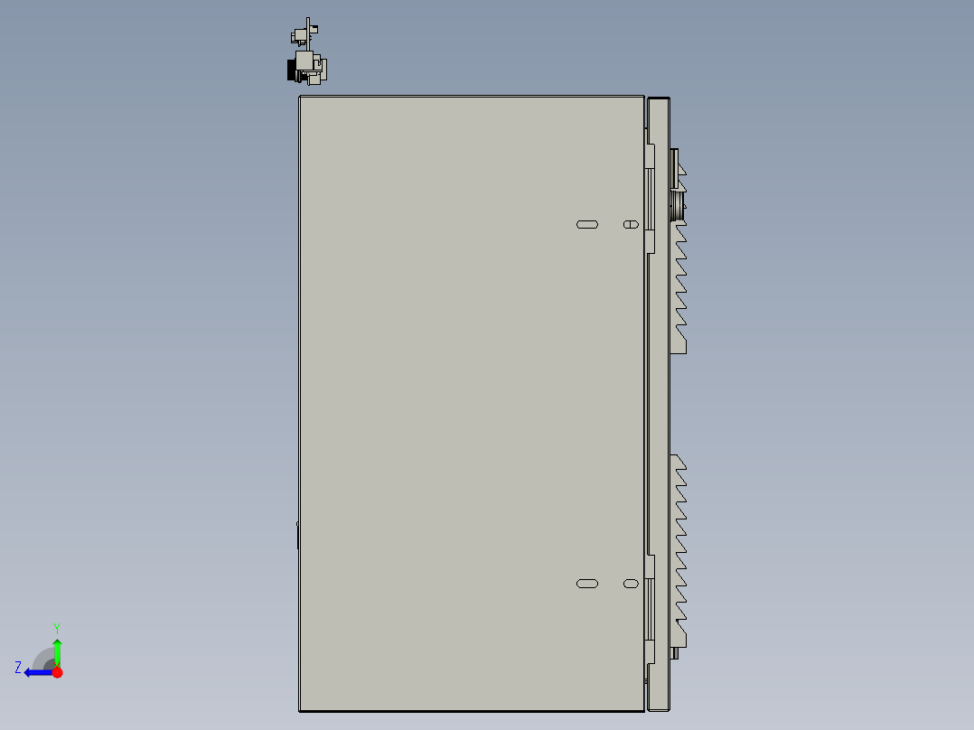 电气基业箱控制箱配电箱右视图