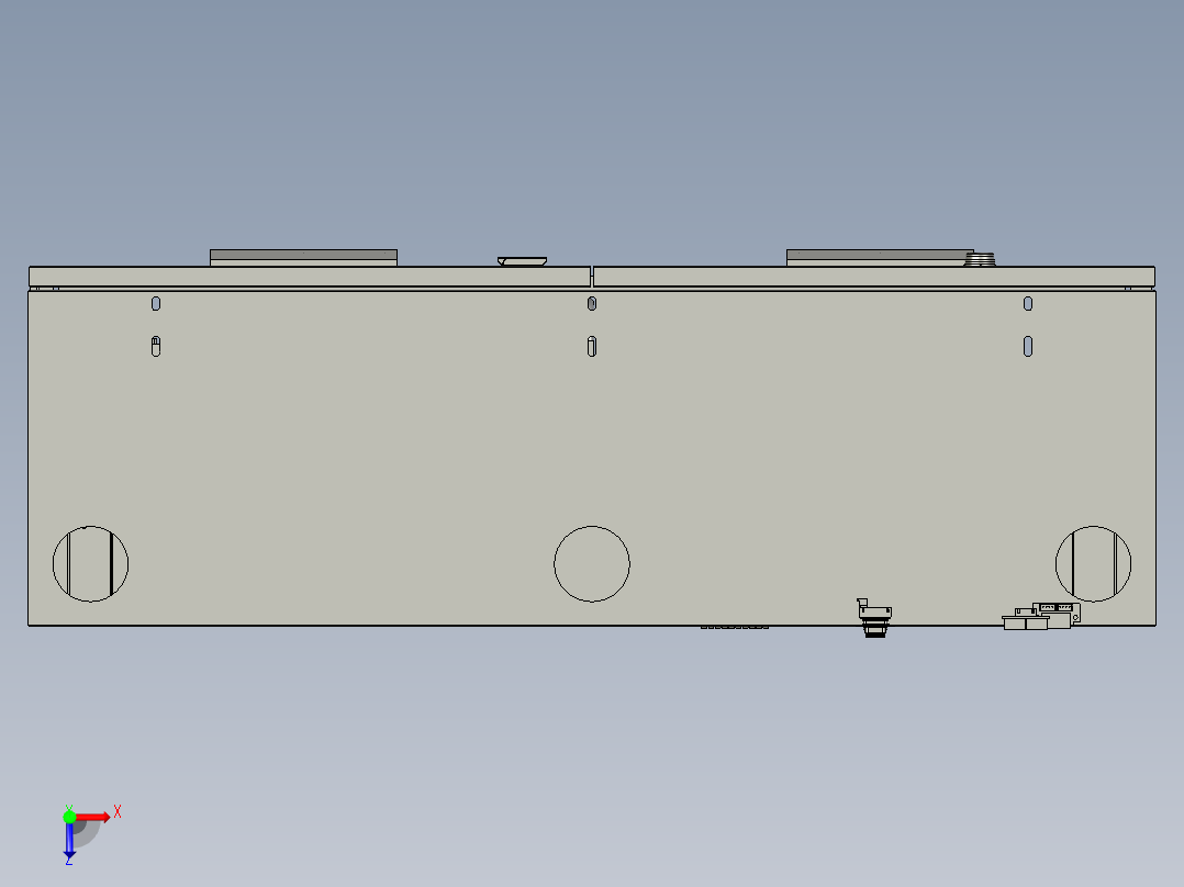 电气基业箱控制箱配电箱俯视图