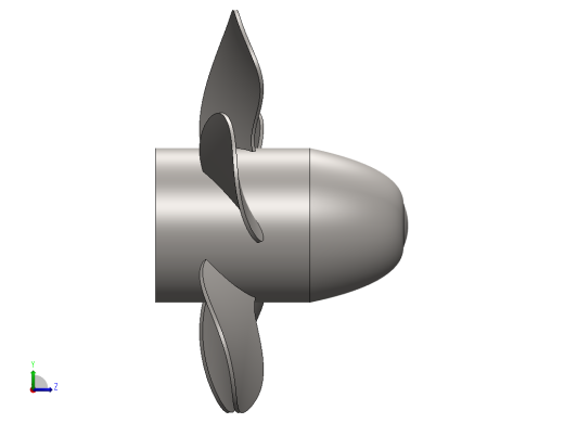 船舶螺旋桨左视缩略图