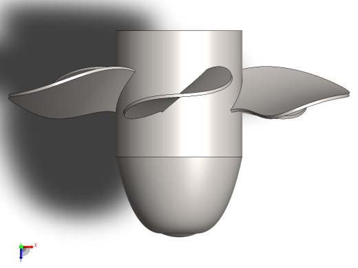 船舶螺旋桨俯视缩略图