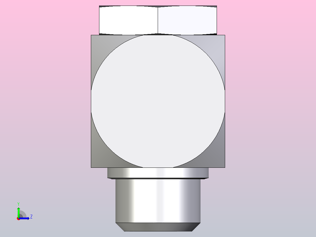 高压班卓琴弯头WH22ZLM71左视图