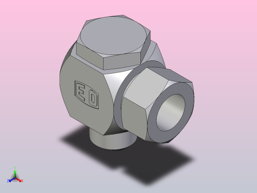 高压班卓琴弯头WH22ZLM71正等轴测缩略图