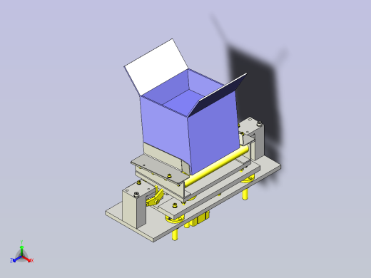 一款使用连杆的挡块解除机构3D模型