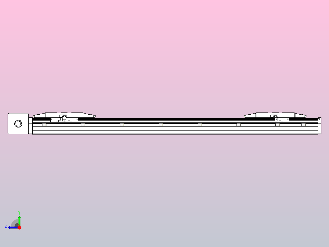 皮带直线轴双滑块型TPA-GCBS-150-P80-L275-DR-M75-N3右视图