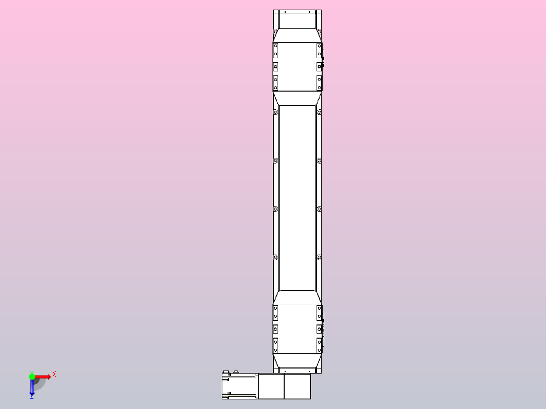 皮带直线轴双滑块型TPA-GCBS-150-P80-L275-DR-M75-N3俯视图