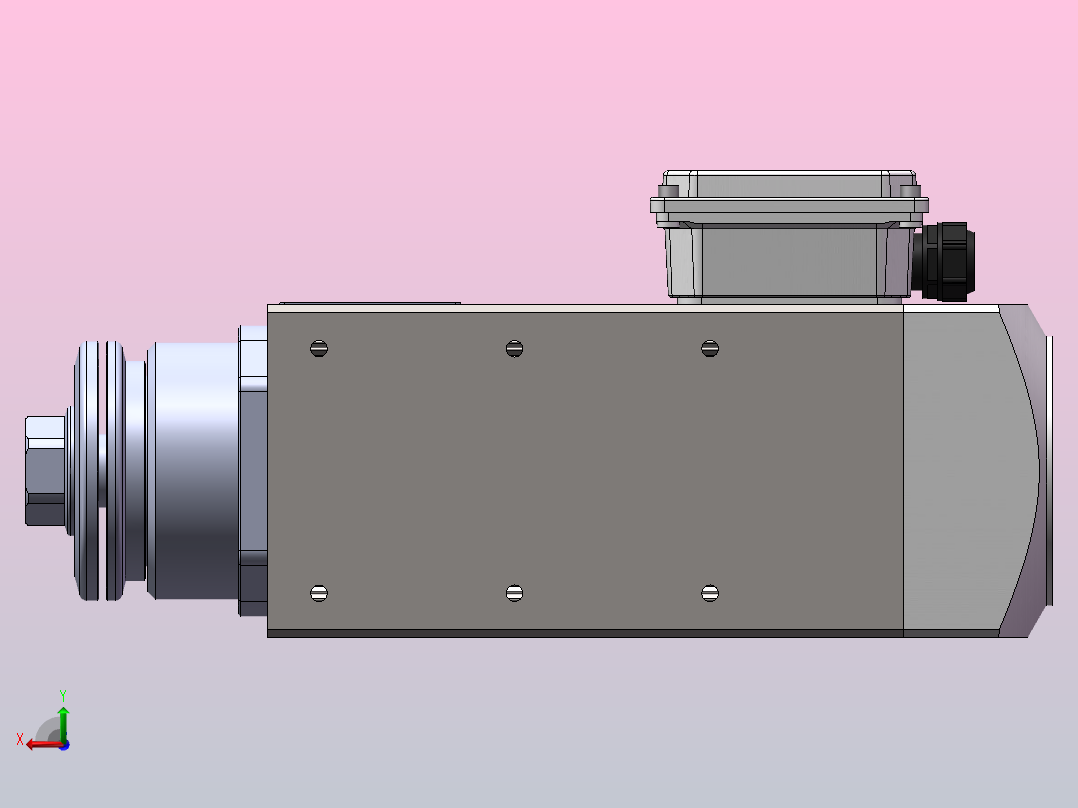 JTH6068C-SCF30(大线盒)  精密锯切电机[JTH6068C-S03P2.20-SCF30]后视图