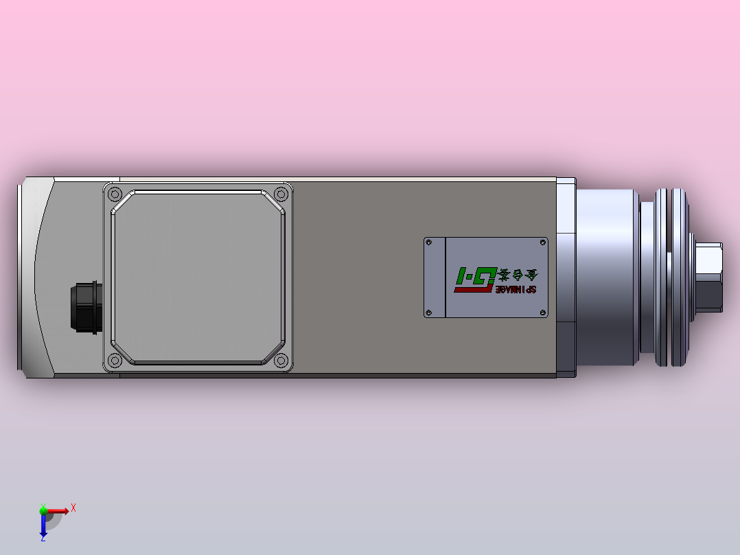 JTH6068C-SCF30(大线盒)  精密锯切电机[JTH6068C-S03P2.20-SCF30]俯视图