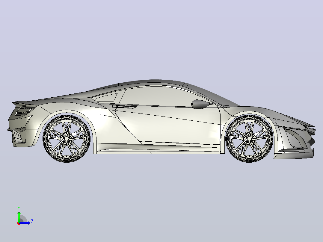 本田Acura NSX 2012复制品11左视图