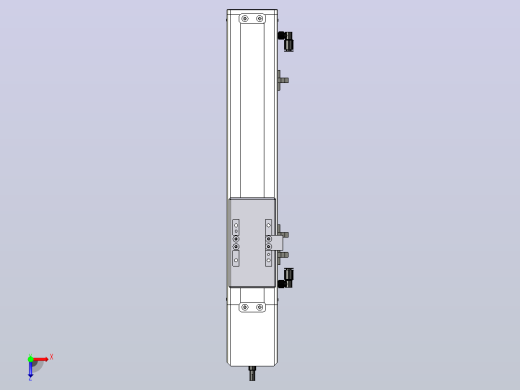 SCM6-200-BM-M10滚珠花健、支撑座、滚珠丝杠、交叉导轨、直线模组俯视缩略图