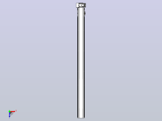 皮带直线轴半封闭可选导轨TPA-HNB-105D-90-L1400-RU-C-P20-N3俯视缩略图