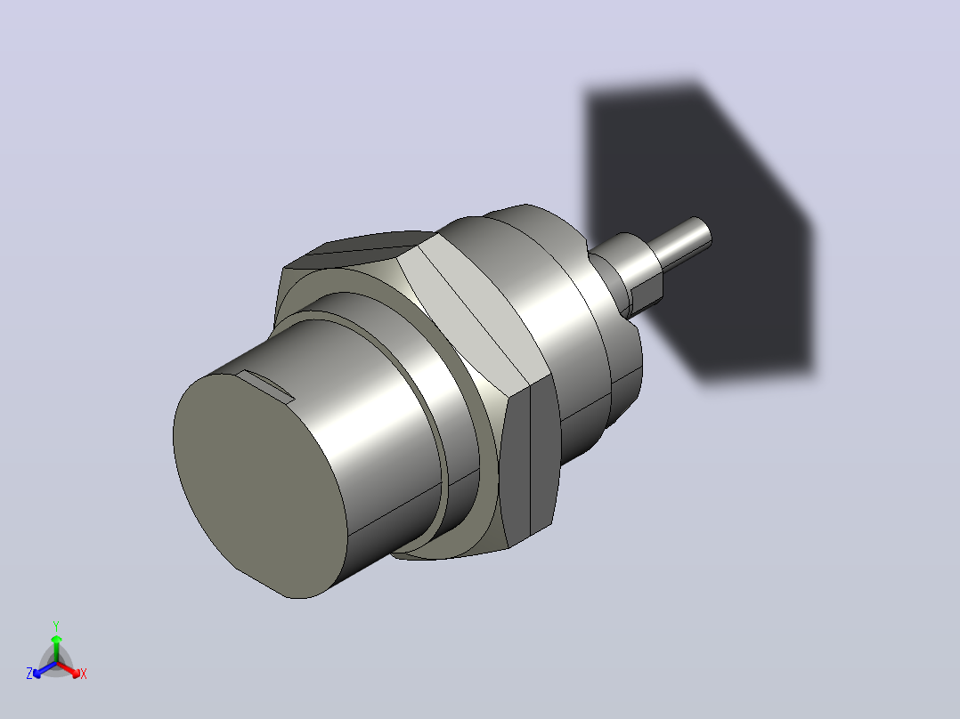 接近开关传感器E2B-M30KN20-WZ-C1正等轴测图