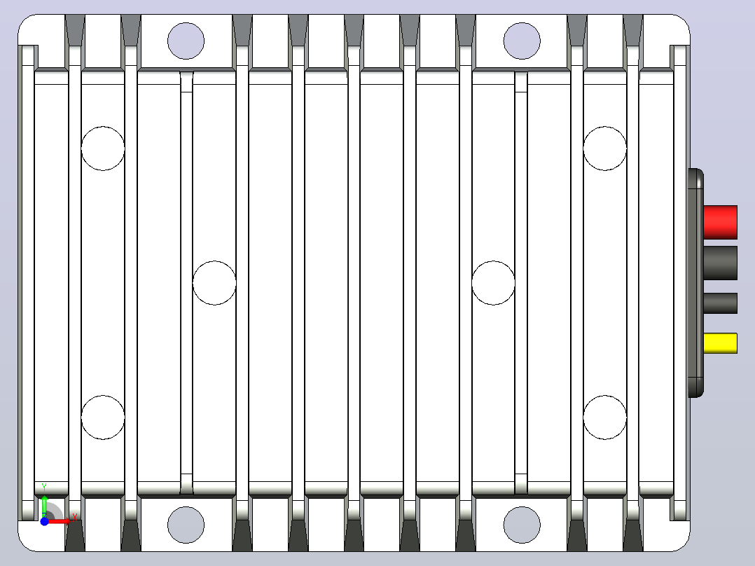 用于StarLink的12V_24V至48V 10A 480W DC升压转换器电压调节器前视图