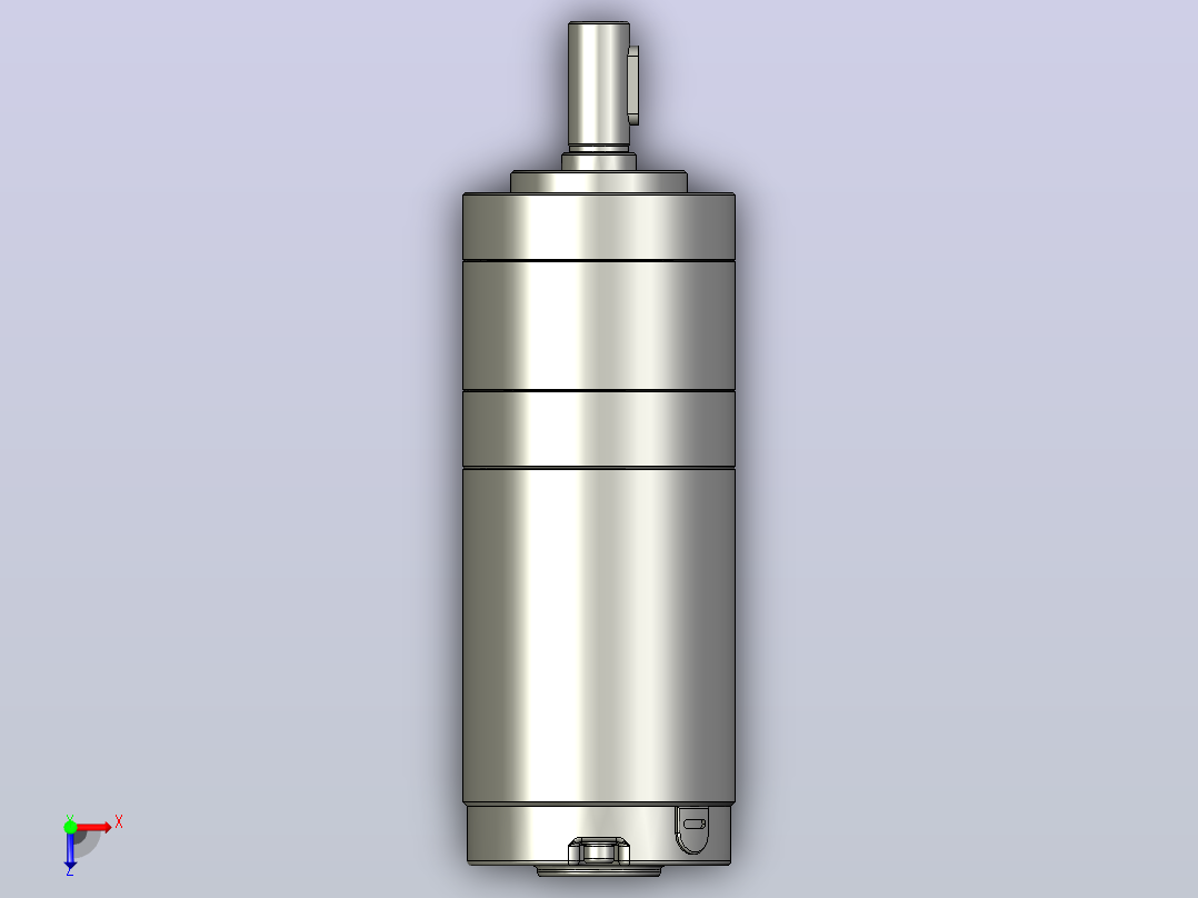 Z62DPN40W减速比一级减速俯视图