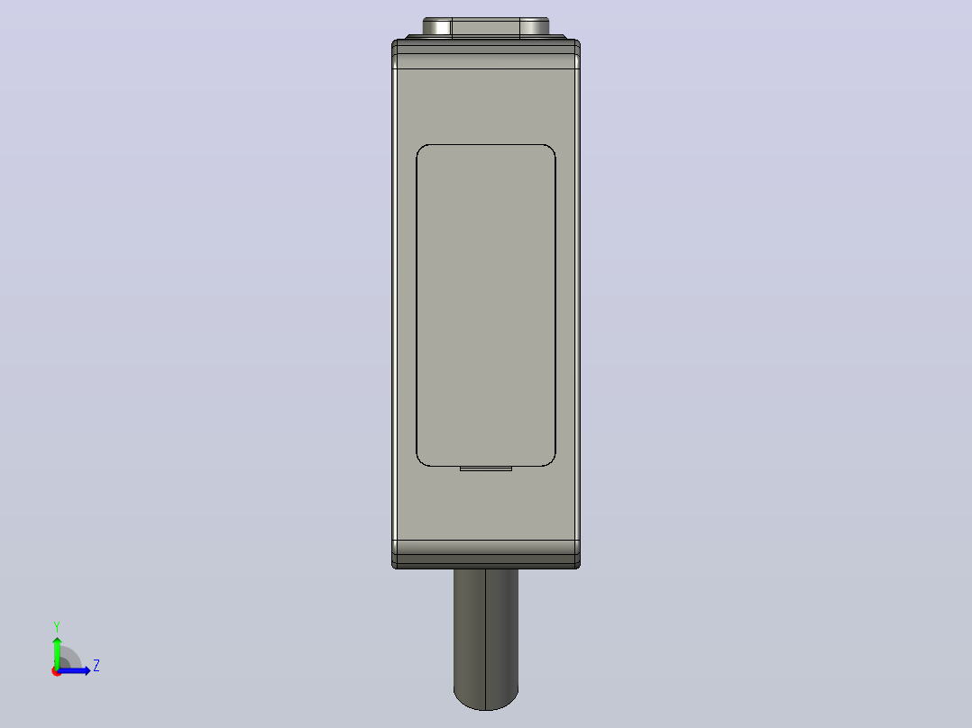 深浦光电传感器 PS-L系列 对射型接收端3d左视图