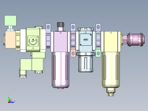 压缩空气过滤阀组左视缩略图