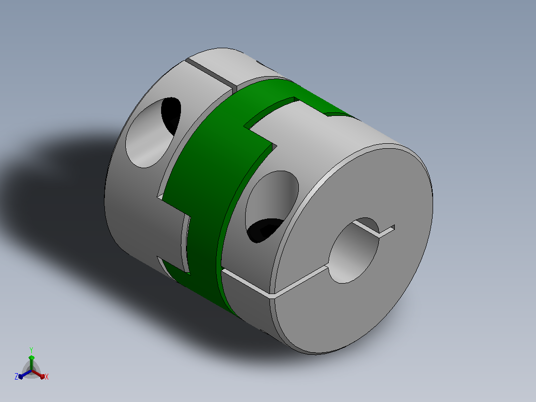 联轴器CPOCG32-8-10正等轴测图