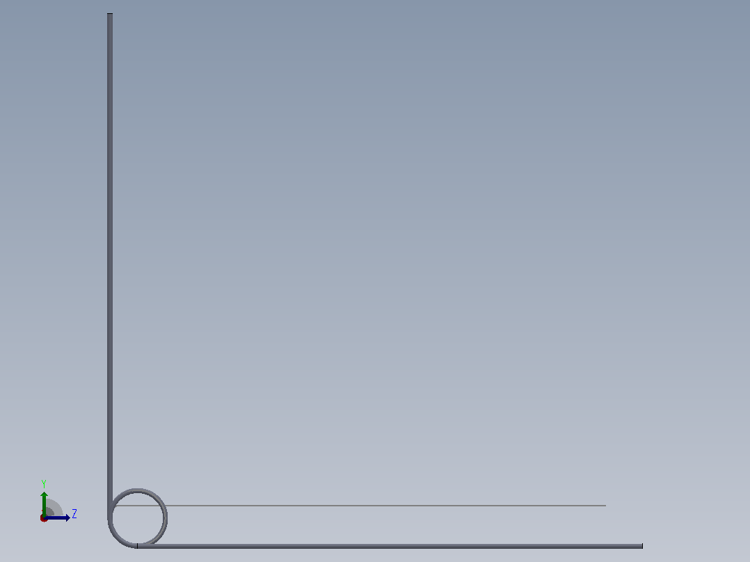 90度圆柱形扭转弹簧SCT90R-4-2-0.4左视图