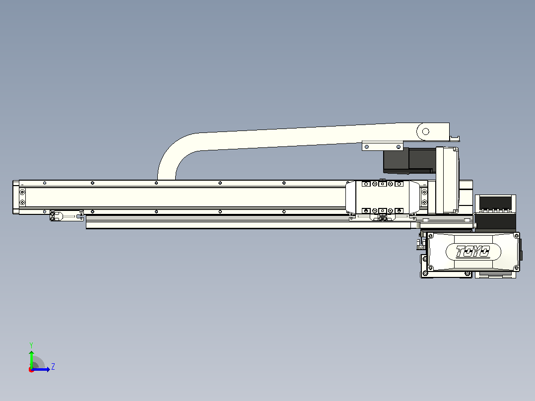 XYGT320-A2-1100-500-M-C-0001负载5-8KG XY丝杆模组 内嵌式 XYGT320-A2 替换东佑达TOYO直线滑台模组左视图