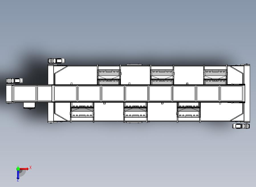 苹果筛选和装箱生产线sw17俯视图