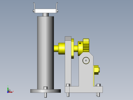 使用齿条与齿轮的升降机构前视缩略图