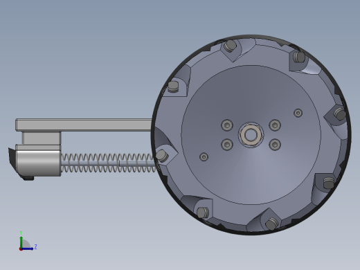 麦克纳姆轮传动轴左视缩略图