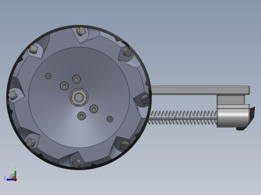 麦克纳姆轮传动轴右视缩略图