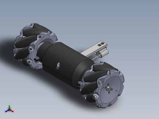 麦克纳姆轮传动轴正等轴测缩略图