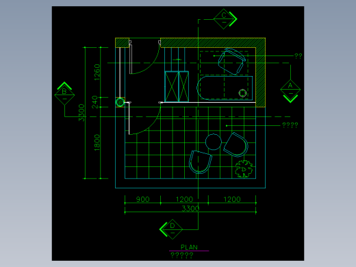 家装类CAD图块(三)-FH01019G