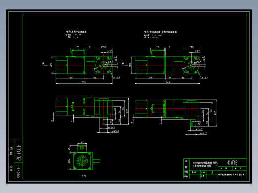 电动机电机马达CAD图库图集标准件库CAD学习机械设计图纸