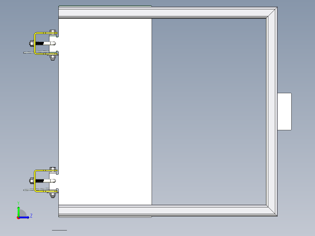 大门效果图设计左视图