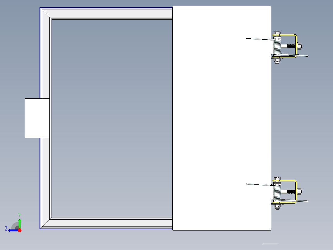 大门效果图设计右视图