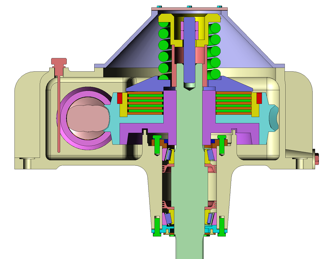 带安全离合器蜗轮箱模型3D图纸 IGS格式
